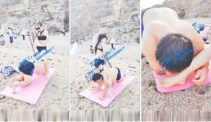 梦溪女王 梦溪冷依海边大胆调教猪猪奴 旁边游客围观-97LZTD-2196