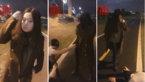 女主户外马路上羞辱乞丐-97LZTD-2224