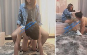 【北京优优大小姐】小白鞋全体重踩踏＋口水＋圣水强迫-97LZTD-2821