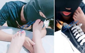 【冰冰女王s】日常恋足tj 闻鞋闻脚 臭鞋闷死贱货-97LZTD-2914