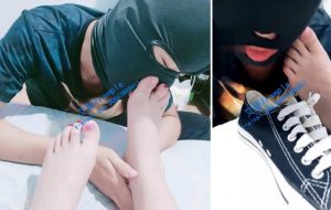【冰冰女王s】日常恋足tj 闻鞋闻脚 臭鞋闷死贱货-97LZTD-3149