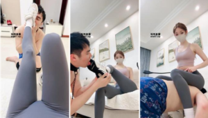 【楚楚】瑜伽女神S-运动鞋白袜踩踏踢踹-97LZTD-21933