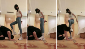 【美娜格格】健身后原味鞋袜虐家奴-97LZTD-32100