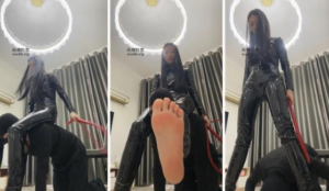 【七月大大】高跟玉足狂舔-皮衣女神虐-97LZTD-32156