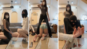 【灵芷】双S-捆绑抽耳光虐乳骑马舔脏鞋底【双视角版】-97LZTD-32191