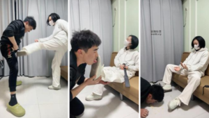 【刘二狗】转胯狗爬-抽耳光-舔小白鞋白袜-97LZTD-32224
