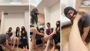 【桐桐酱】重口预警-3S轮流踩踏呕吐物喂食-97LZTD-32438