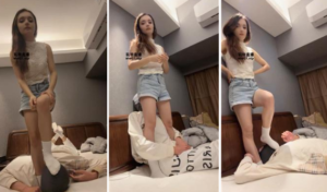 【Anna】俄罗斯混血S-白袜蹂躏踩-97LZTD-32482