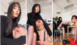 【安晴】高跟美腿诱惑踩虐-97LZTD-32784